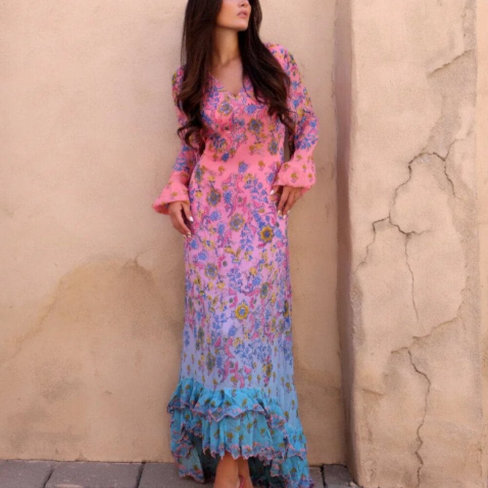 Hemant and Nandita Maxi Dress - Size L